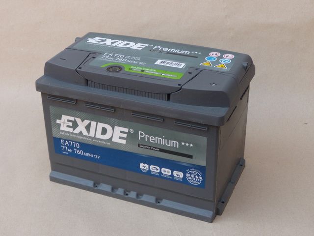 Autobatterie Exide EA770 12V 77Ah 760A Starterbatterie